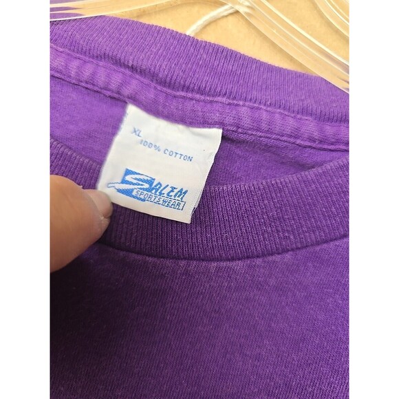 Vintage Minnesota Vikings 1990 Salem Sportswear T-shirt NFL Football Mens XL - Picture 6 of 9